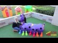 Kids Outdoor Toys ECR4Kids Peek A Boo Caterpillar Climbing Structure