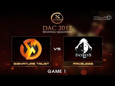 Signature Trust vs Faceless | Dota 2 Asia Championship | Group Stage | Best of 3 | Game 1