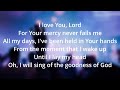 Goodness Of God (By Jehn Johnson) Lyrics
