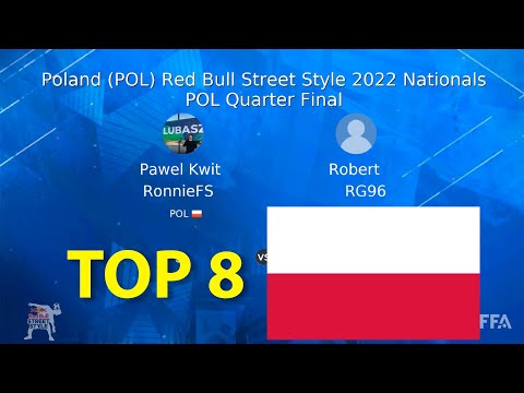Ronnie vs Robert Guzik | TOP 8 POLAND REDBULL STREET STYLE RBSS 2022 FREESTYLE FOOTBALL BATTLE