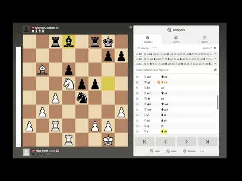 Nigel Short (2260) Vs Graham Morrison 1-0 Round 5 British Championship 1979