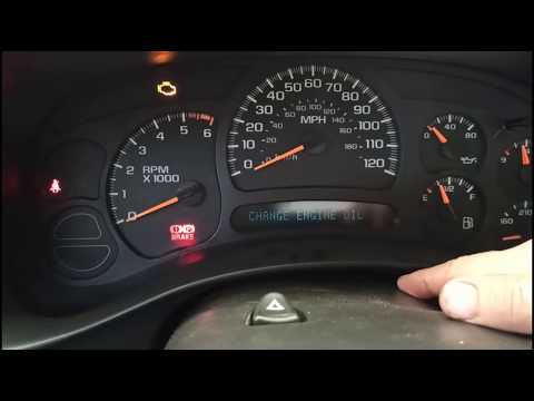 Delete Message Oil Change Silverado 2003-2007