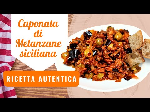 La Vera Caponata Siciliana Più Gustosa di Sempre! Ricetta Segreta Svelata 🍆🔥