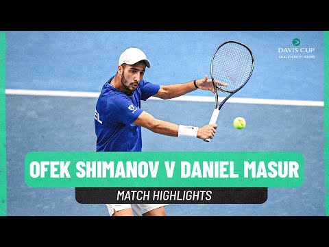 Ofek Shimanov v Daniel Masur |  Israel v Germany | 2025 Davis Cup Qualifiers Match Highlights