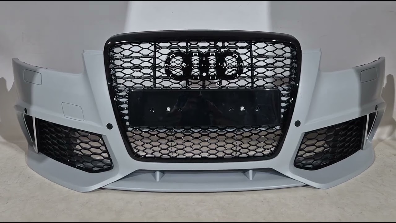 Audi A6 C6 2004-2011 гг. Передний бампер RS-Style Video 1