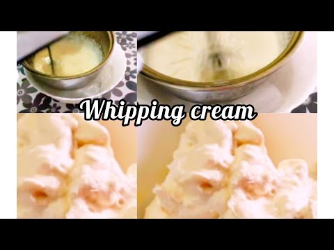 homemade whipping cream || very easy || 3 ingredients only ||