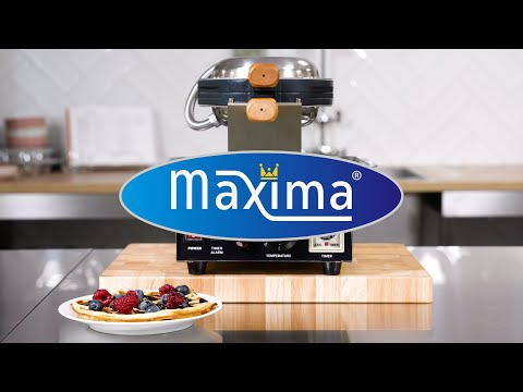 Maxima Gastro Waffelmacher - 1 Waffel - runde Wabenmuster