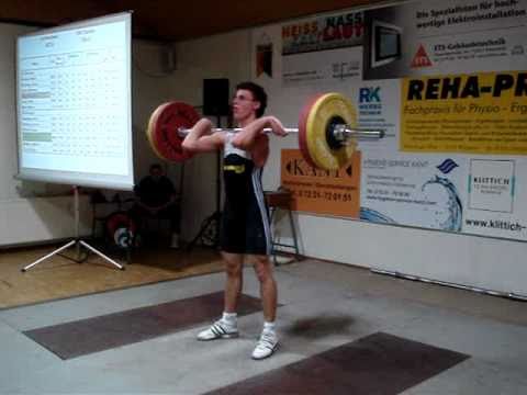 Gewichtheben - Marlon Steinhöfel 110 kg Stoßen - KSV Durlach