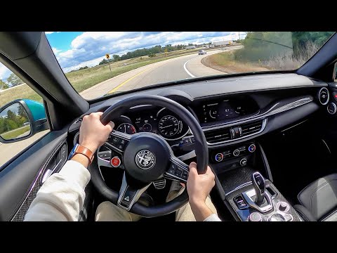 2022 Alfa Romeo Stelvio Quadrifoglio - POV Test Drive (Binaural Audio)