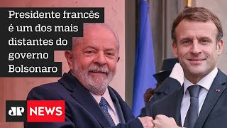 Ex-presidente Lula é recebido por Macron em Paris