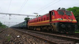 preview picture of video 'COUNTINOUS HONKING BY #22971 ET WAP-4 WITH (19046) TAPTI GANGA EXPRESS SKIPPING CHARKHERA.'