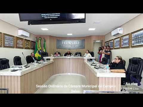 Sessão Ordinária da Câmara Municipal de Campos Sales
