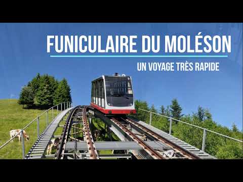 Eine Hochgeschwindigkeitsfahrt mit der Moléson Standseilbahn (high speed cab drive)