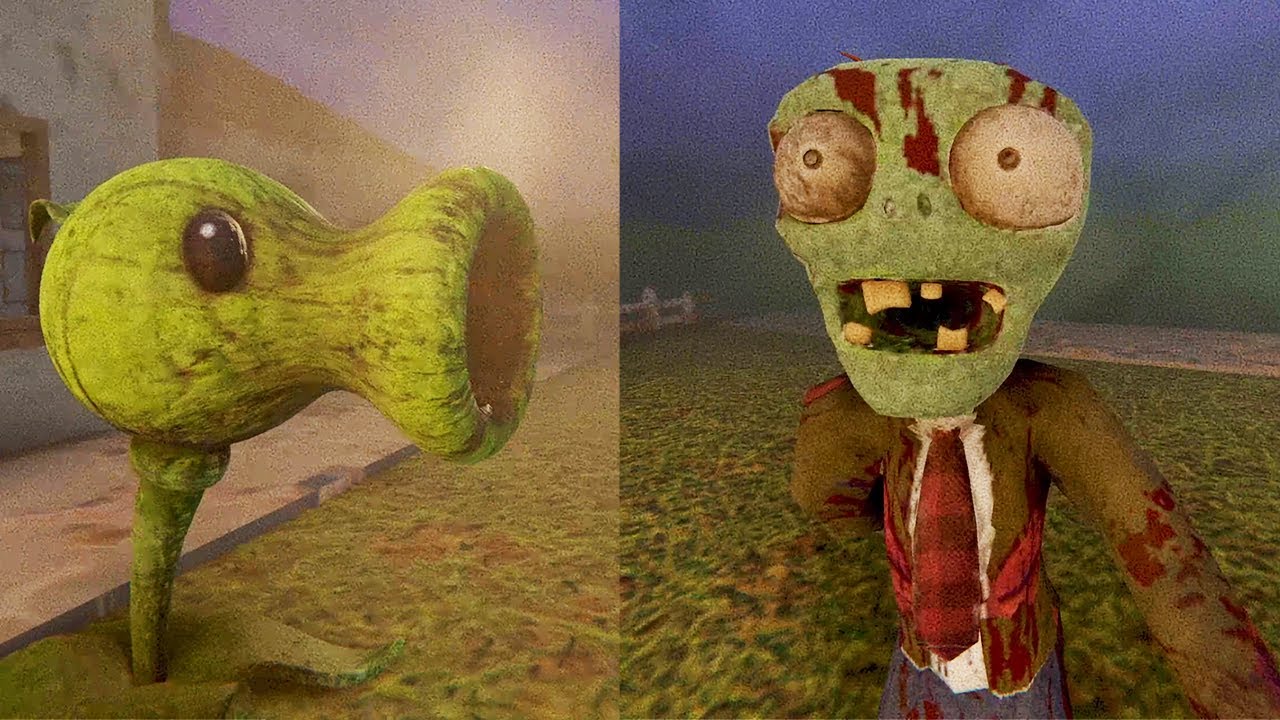 AKU MAIN PLANT VS ZOMBIES TAPI KOK JADI 3D DAN HOROR....