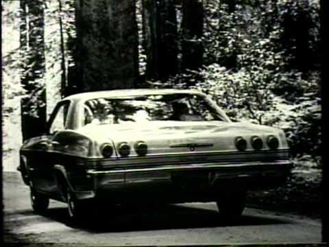 Classic 1960's Chevrolet commercial - driving thru the woods