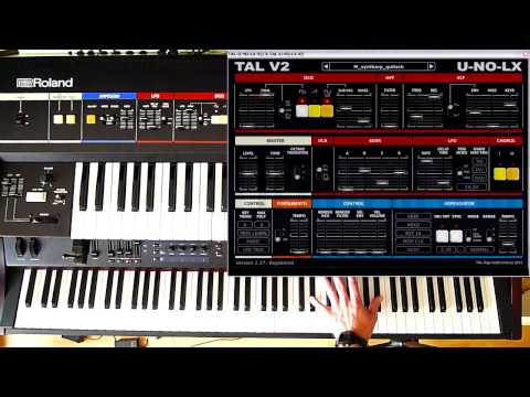 Roland Juno- 6/60 vs TAL U-NO-LX v2.27