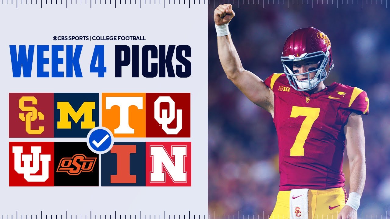 Picks for EVERY Top 25 game in College Football [Full Week 4 Predictions]