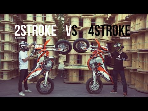 2stroke vs 4stroke - KTM EXC STUNT 2016 - Amostunt & Elliot Gröndahl