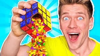 Making OBJECTS out of CANDY! Learn How To Make DIY Edible Candy Items vs Real Food Challenge