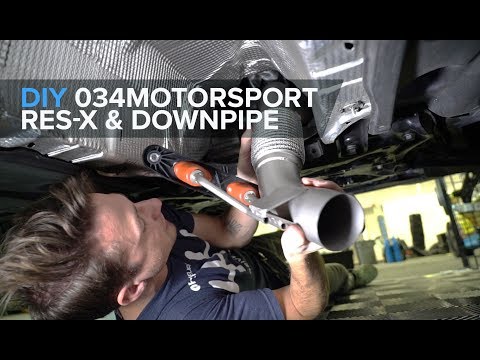 034Motorsport Downpipe & Res-X Resonator Delete - DIY (VW GTI/Golf R/Audi A3/S3)