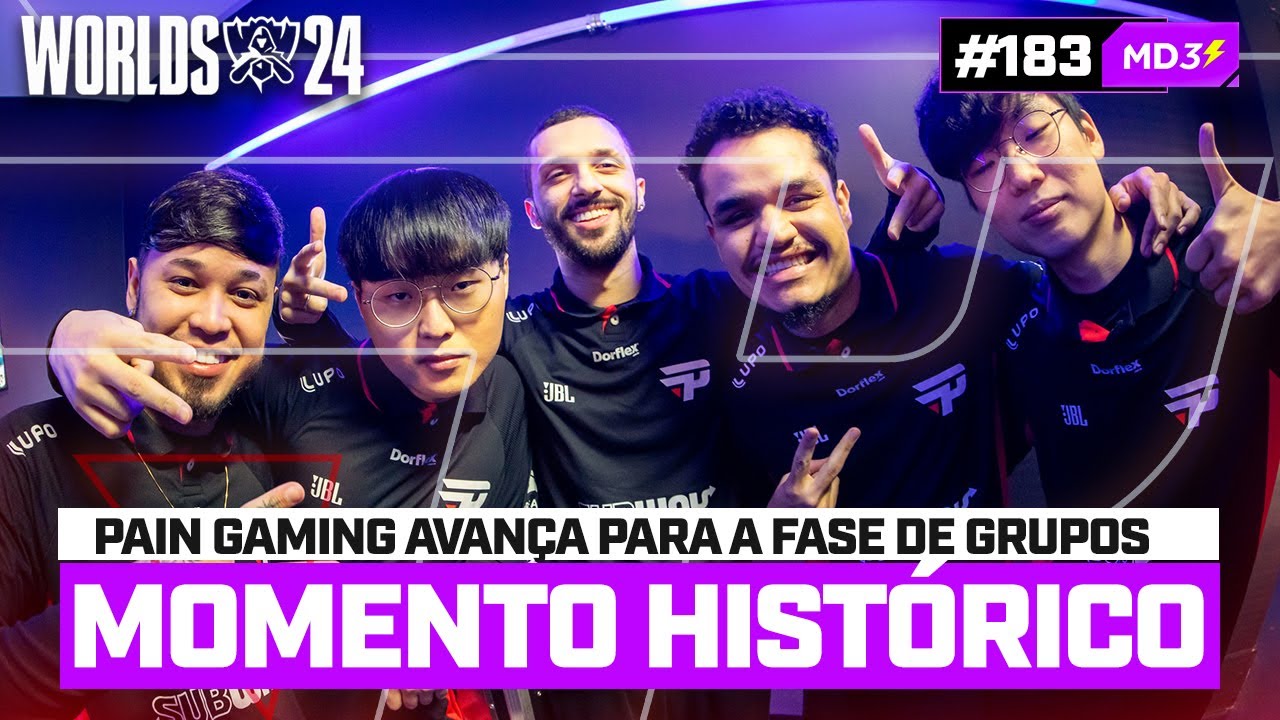 MOMENTO HISTÓRICO, PAIN VENCE R7 e AVANÇA para a FASE DE GRUPOS NO MUNDIAL DE LOL — #MD3 #183