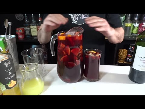 SANGRÍA MARGARITA DE VINO TINTO única, rica y fácil de hacer | Barman in Red