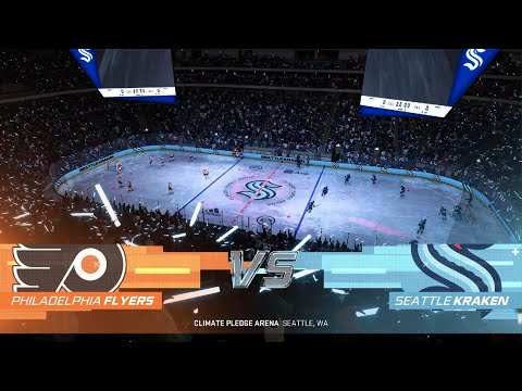 NHL 24 Season Mode Gameplay | Philadelphia Flyers vs. Seattle Kraken (12/29)