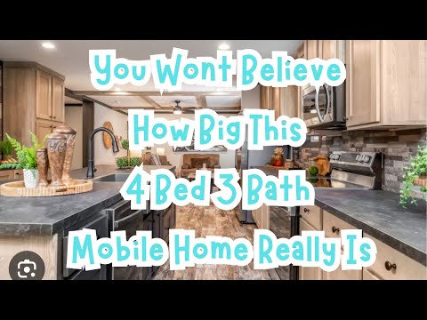 You Won’t Believe How Big This 4 Bed 3 Bath Mobile Home Really Is! 