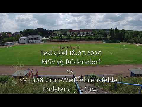 Testspiel MSV 19 Rüdersdorf vs. SV 1908 Grün-Weiss Ahrensfelde II (18.07.2020) - Highlights