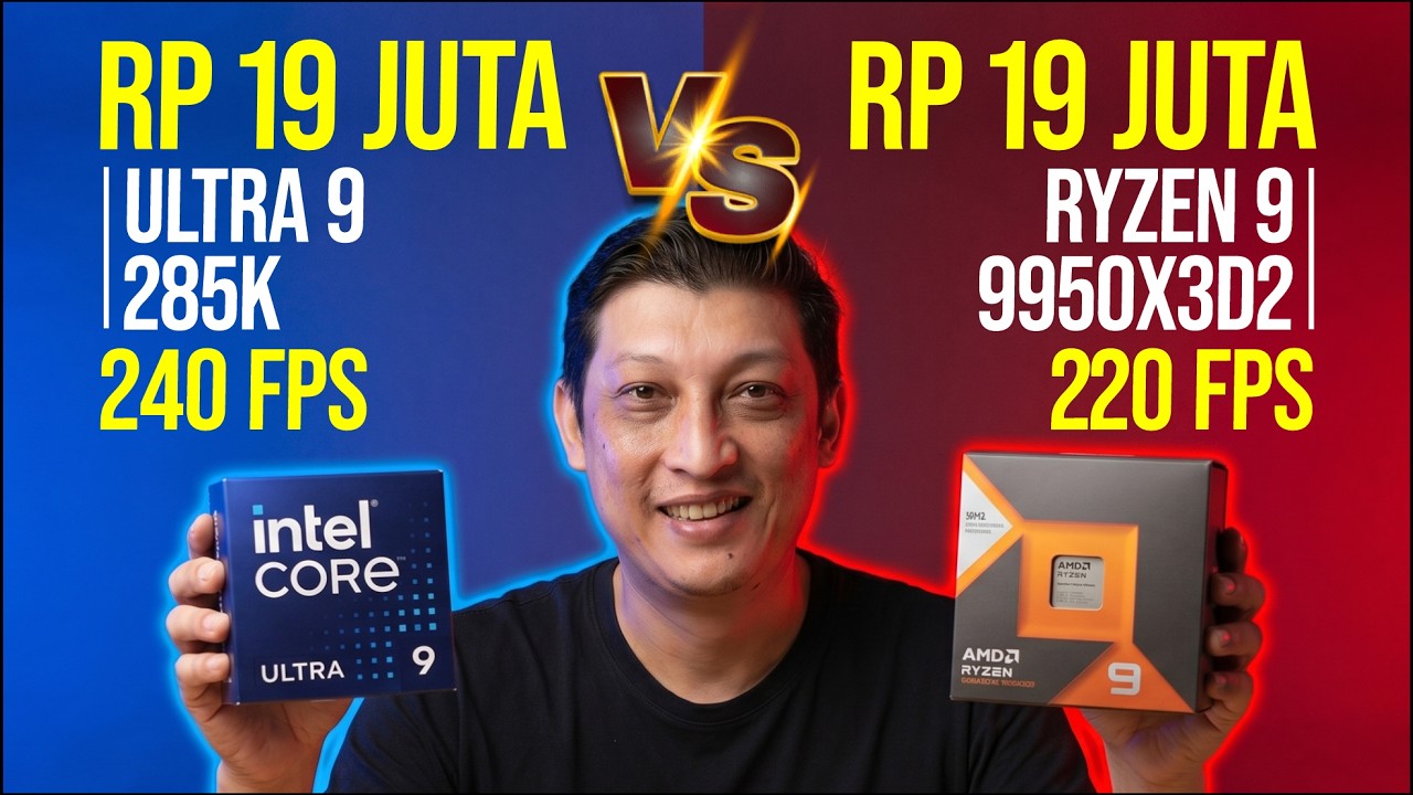 BELUM TENTU yang mahal itu KENCANG !!!! Ultra 9 285K vs RYZEN 9 9950X3D2