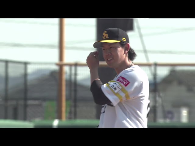 【ファーム】ホークス・岩井俊介 3者連続三振を奪うナイスピッチング!! 2025年4月6日 福岡ソフトバンクホークス 対 くふうハヤテベンチャーズ静岡