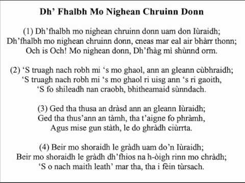 Dh' Fhalbh Mo Nighean Chruinn Donn - Calum Martin