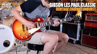 Video thumbnail for No Talking...Just Tones | Gibson Les Paul Classic - Heritage Cherry Sunburst by Peach Guitars