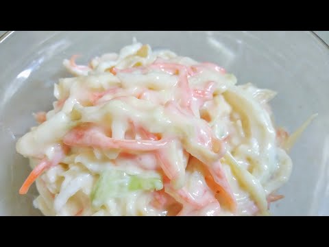 CREAMY COLESLAW SALAD (SUPER EASY RECIPE)