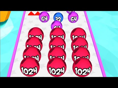Ball 2048 Run - Dancing Balls Fun All Levels 41 To 57 Gameplay Part 3, Big APK UPDATE