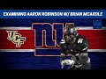 Examining Rookie CB Aaron Robinson w/ Brian McArdle