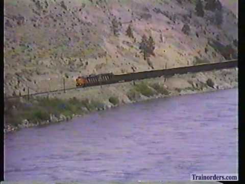 Classic Railroad Series 251 - CN along Fraser River, BC June 1988