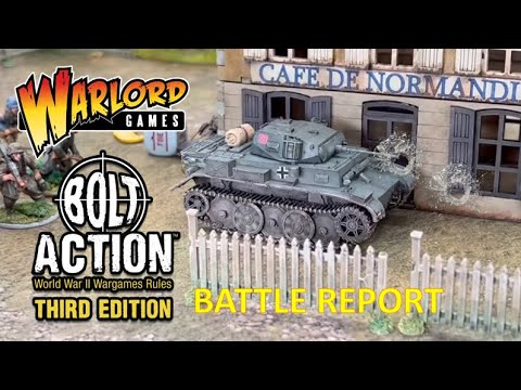 US Armour vs German AT Mechanised  platoon 1100 points, Normandy 1944 #warlordgames #boltaction #v3