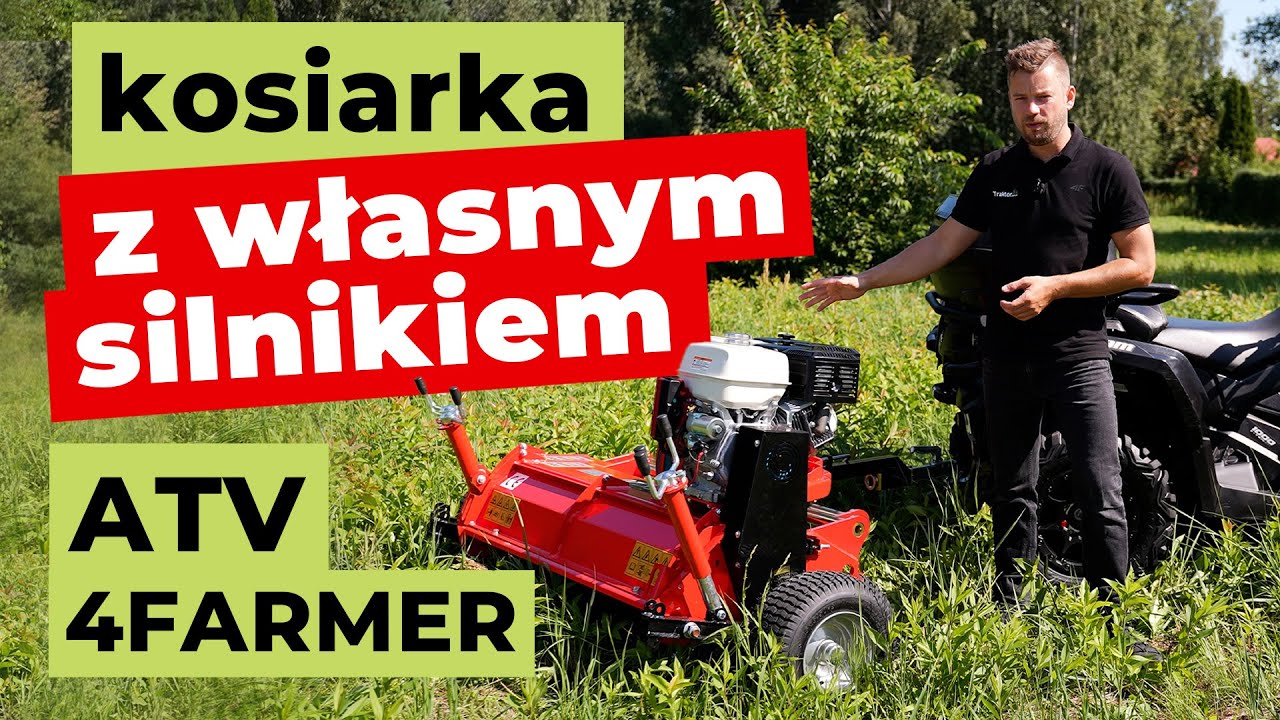 Kosiarka z własnym silnikiem do quada - 4FARMER ATV CK :: Traktor.com.pl
