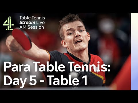 Live European Para Table Tennis Championships | Table 1 | Day 5 - AM Session | Sheffield 2023
