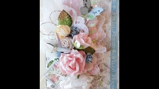 preview picture of video 'Shabby Chic Botanical Tea Card Tutorial'