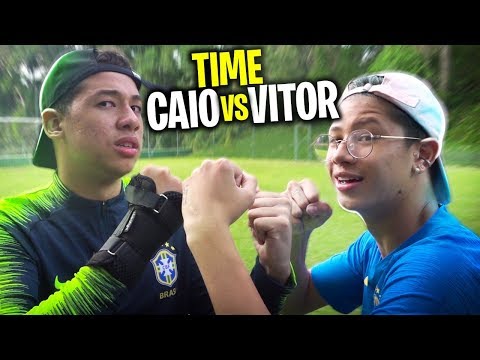 TIME VITOR VS TIME CAIO - JOGO REAL DE YOUTUBERS!