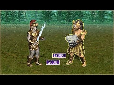 Heroes 3 - 3000 Titans vs 12 000 Cyclops Emperors