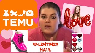 💕 Happy Valentine's Day Early ❤️ Valentines Temu Haul Unboxing 💕