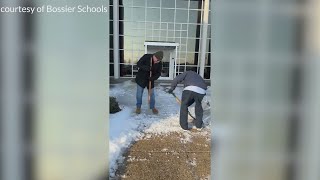 Clearing the ice at Bossier Parish Schools