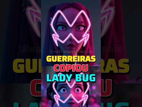 GUERREIRAS COPIOU LADY BUG #guerreirasdokpop #jinu #rumi #ladybug #shorts