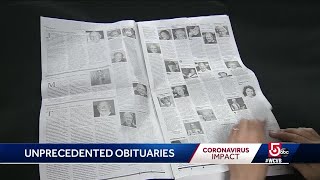 Pages of obituaries haunting reminder of COVID-19's toll