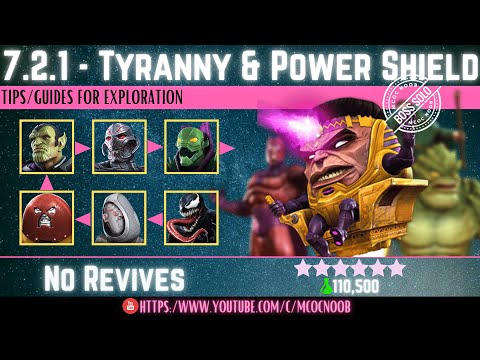 MCOC: Act 7.2.1 - Tyranny & Power Shield - (Book 2, Act 1.2) - Tips/Guides - No Revives