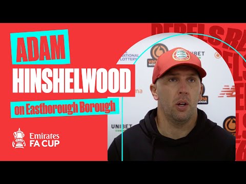 "We were second best" | Adam Hinshelwood | Eastbourne Borough | FA Cup Reaction