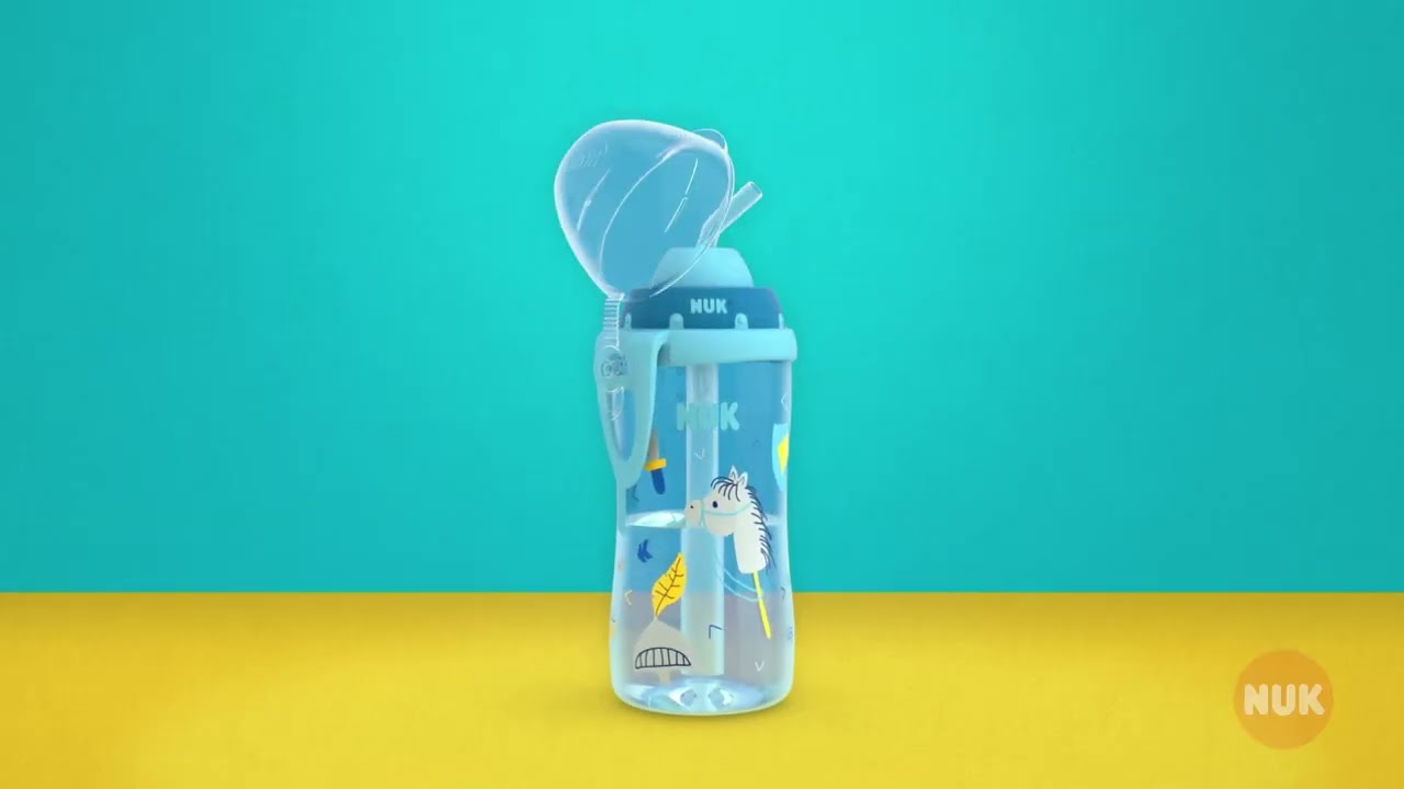 NUK Trinkflasche Flexi Cup 300 ml / Blau